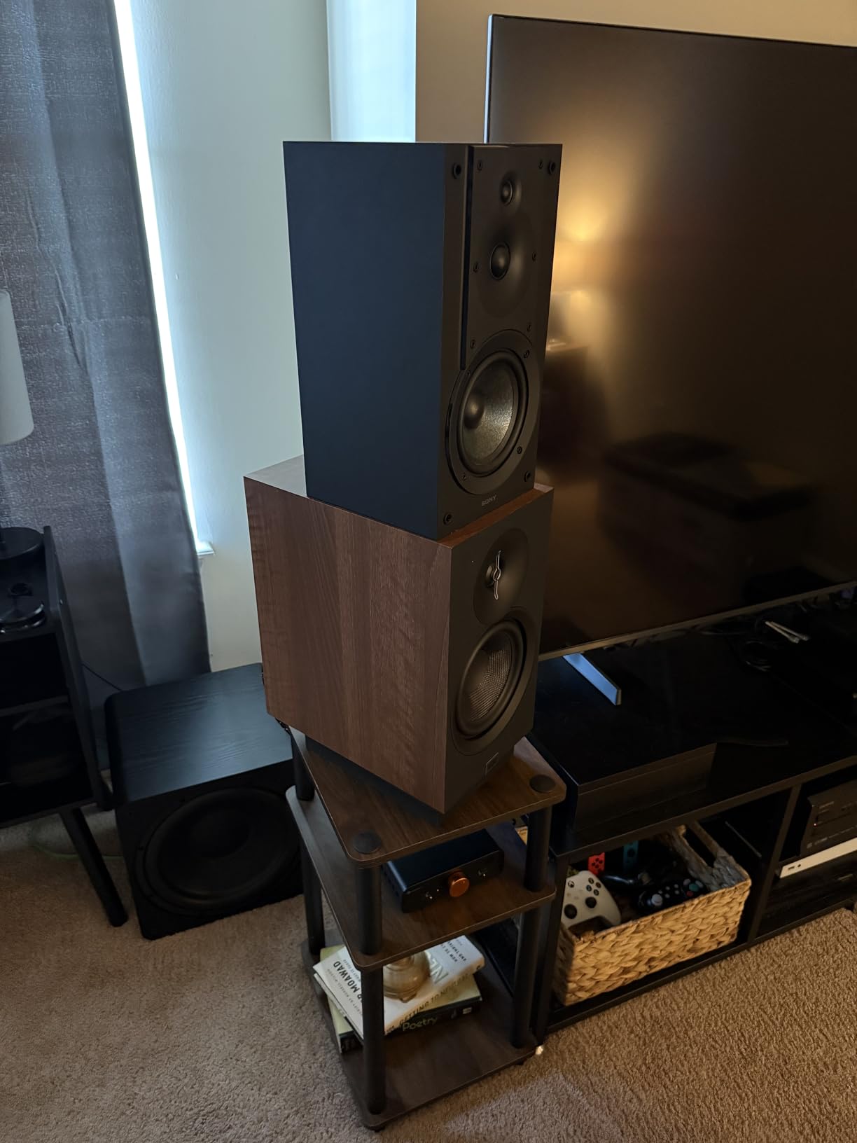 ELAC Debut 3.0 DB53-WN Bookshelf Speakers, Walnut (Pair) - 1