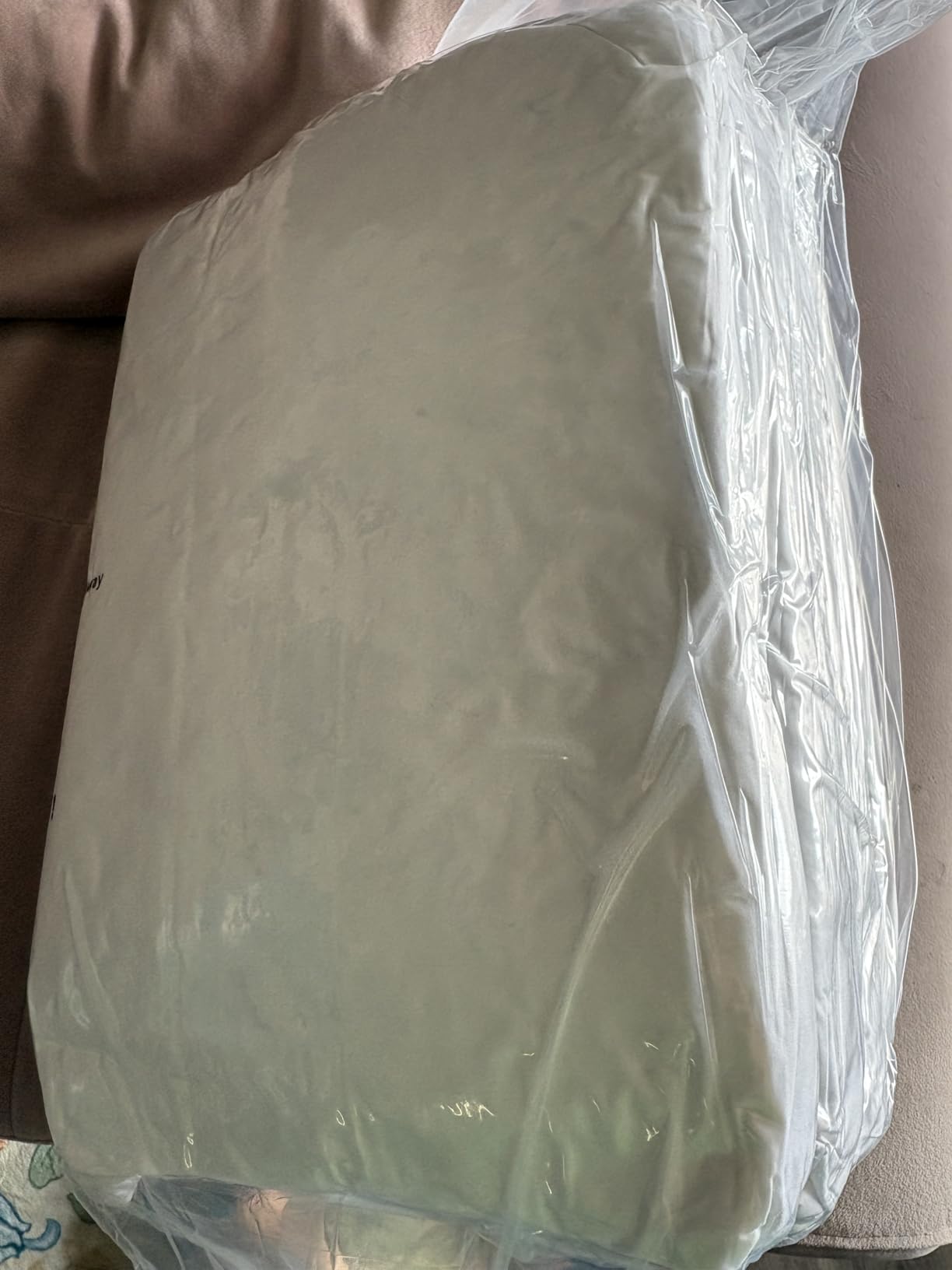 L LOVSOUL Goose Feather Down Fiber Comforter King Size, 100% Organic Cotton Fabric Duvet Insert, 1200TC, 750+ Fill Power, Hotel Collection, All Season Grey Bedding Comforters with 8 Tabs customer photo 1