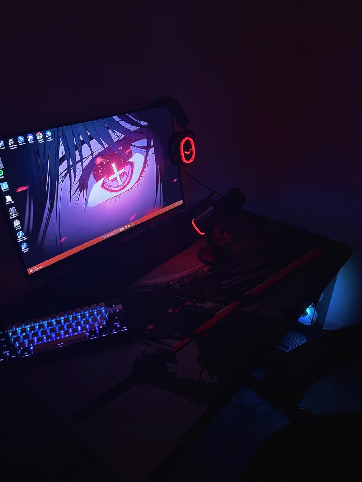 XXL Anime Gaming Mouse Pad 35.4 x 15.7 inch - Water-Resistant & Stitched Edges - Large XL Mousepad for Desk - Gamer Accessories Big Full Deskpad Mat Game Mousepads Deskmat customer photo 1
