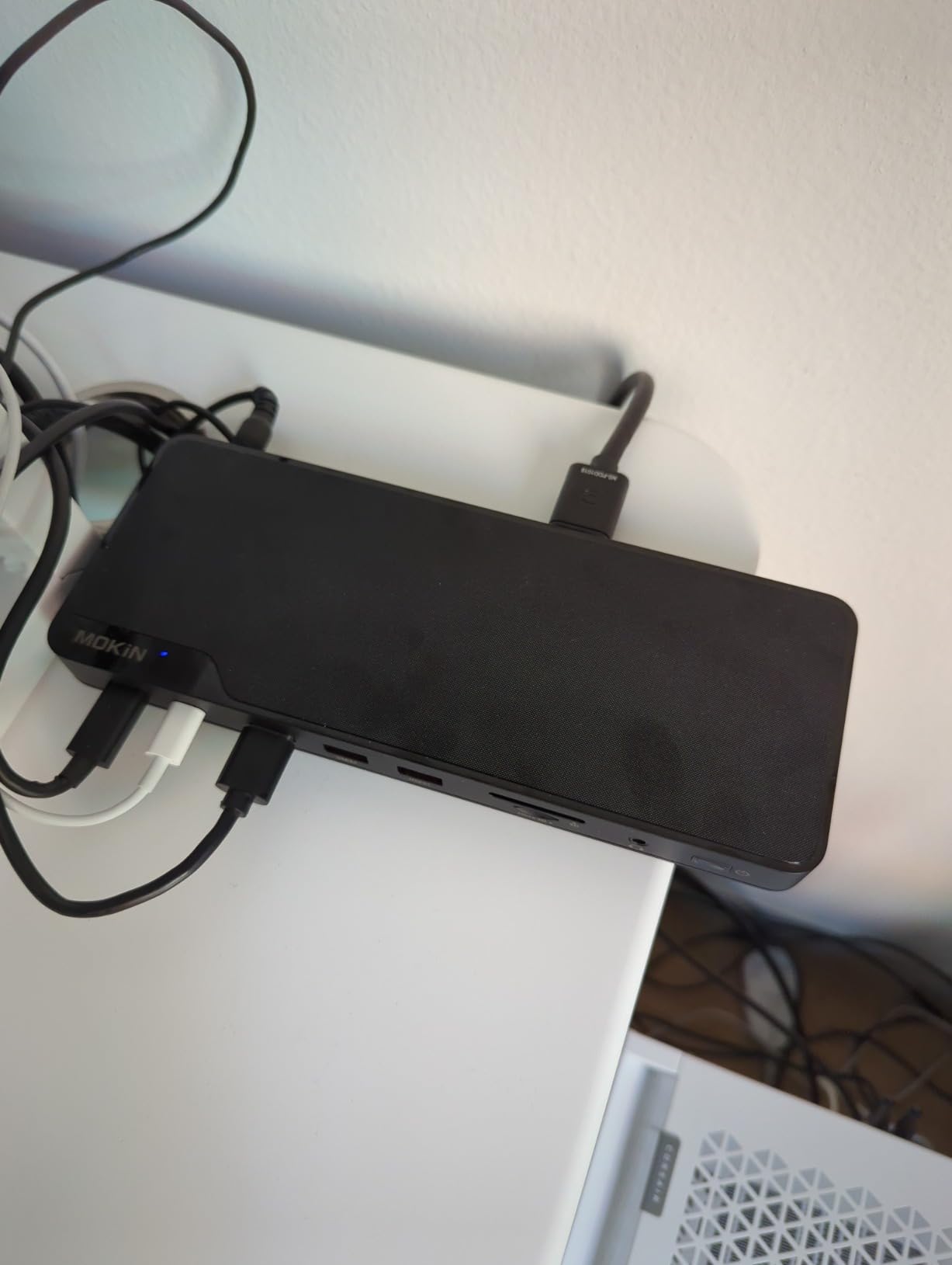 MOKiN Thunderbolt 4 Dock - 16 Ports, Laptop Docking Station Dual Monitor for MacBook, Docking Station 3 Monitors for Windows with 150W DC Power,TB4 Cable,2.5 Gigabit Ethernet (Thunderbolt Certified) customer photo 1