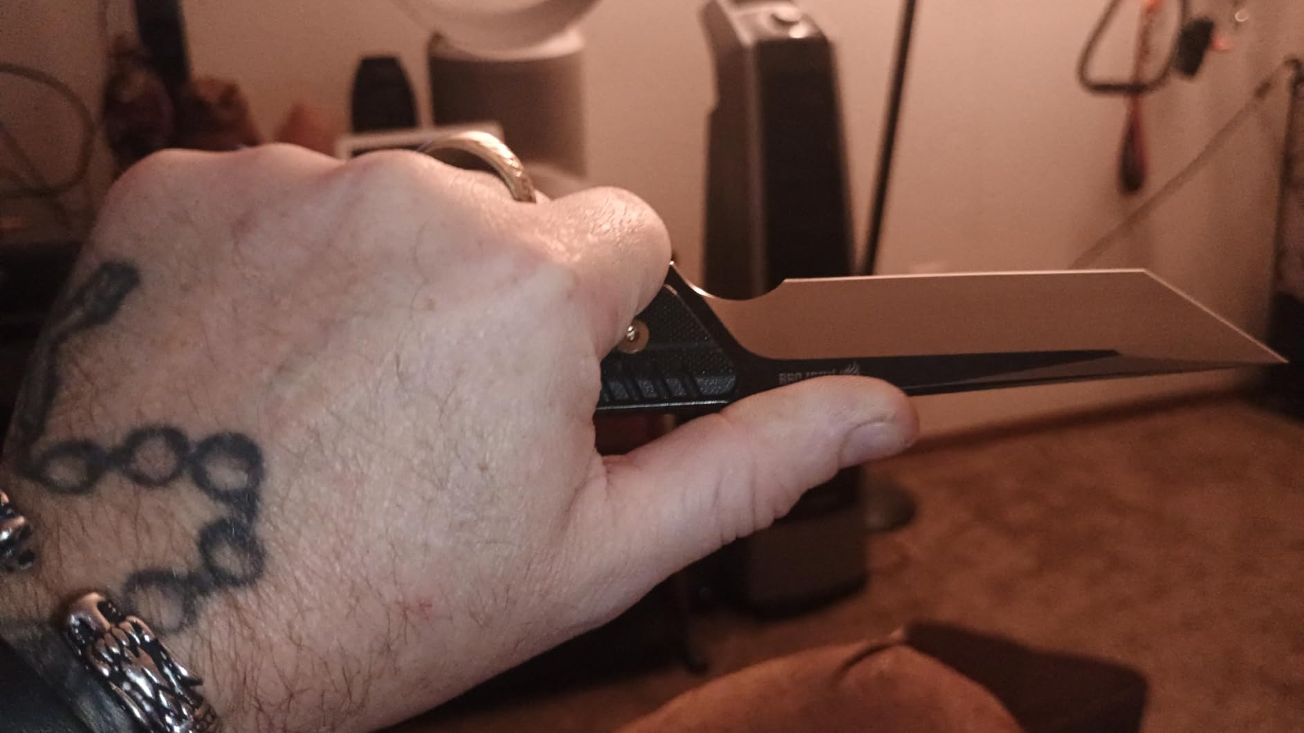 NedFoss EDC Fixed Blade Knife with Sheath, 3.7
