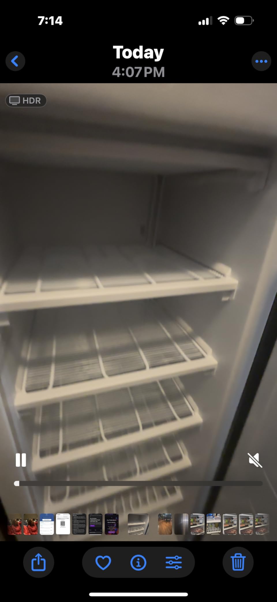 Frigidaire 10 Cu. Ft. Upright Convertible Fridge/Freezer, Reversible Door, Removable Glass Shelves, Adjustable Controls, Platinum Finish customer photo 1