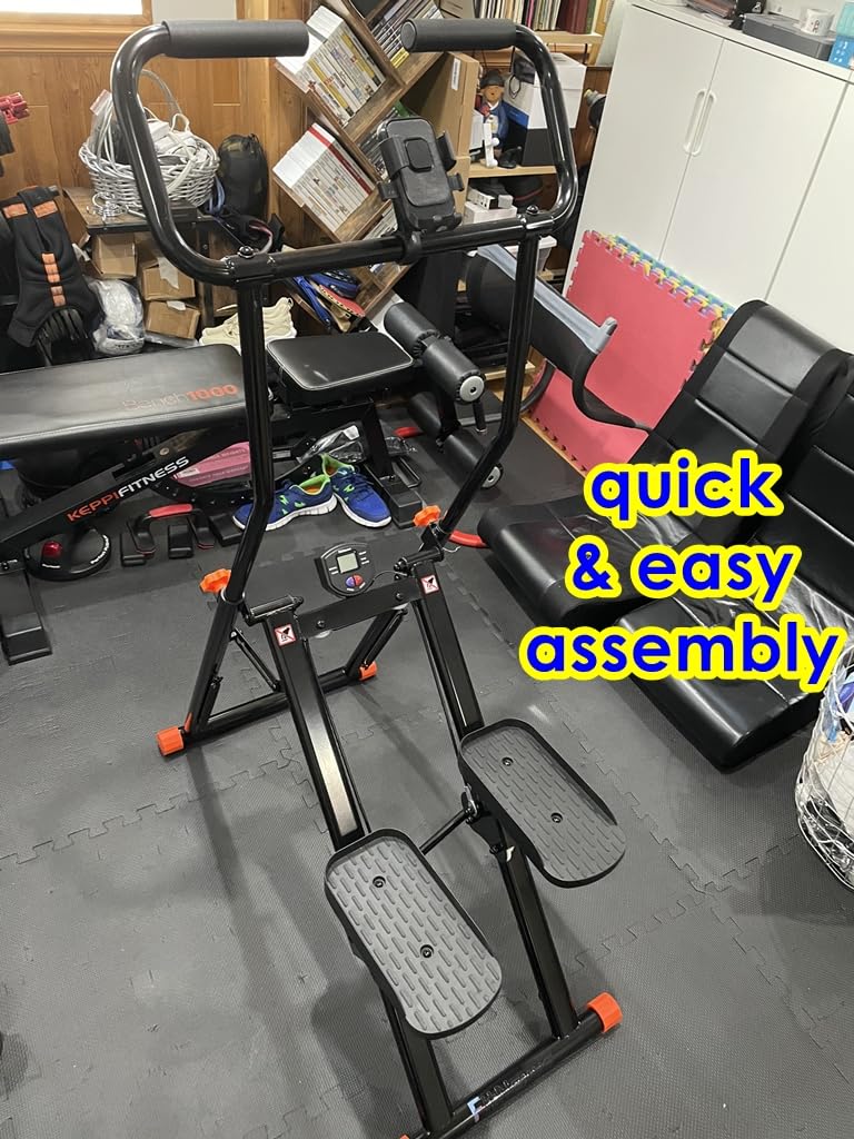 Stair Stepper for Home Gym, 350lbs Vertical Climber Machine with LCD Display, Non-Slip Pedals & 350lb Capacity Compact Folding Cardio Exercise Climber customer photo 1
