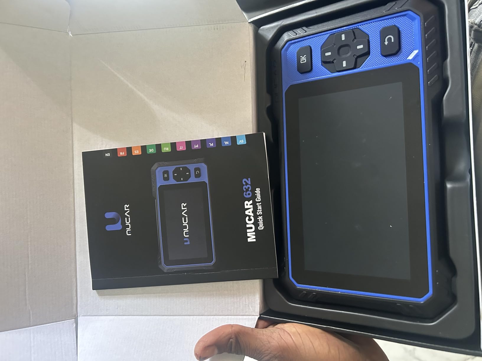 OBD2 Scanner, MUCAR 632 Elite AI-Assisted Bidirectional Scan Tool, 15 Reset Services Oil/TPMS/EPB/BMS/SAS/Brake/Throttle Car Scanner Diagnostic Tool, AutoAuth FCA, CANFD, AutoVIN, Lifetime Free Update customer photo 1
