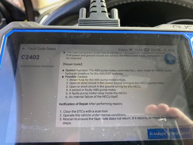 OBD2 Scanner, MUCAR 632 Elite AI-Assisted Bidirectional Scan Tool, 15 Reset Services Oil/TPMS/EPB/BMS/SAS/Brake/Throttle Car Scanner Diagnostic Tool, AutoAuth FCA, CANFD, AutoVIN, Lifetime Free Update customer photo 2