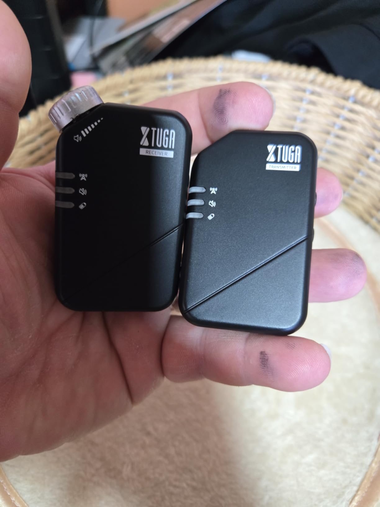XTUGA Wireless in Ear Monitor System, 2.4G Stereo Wireless IEM System with Low Latency, One Transmitter to More Receiver, Stage Monitoring for Band,Church,Musicians,Live Studio(J02S) customer photo 1