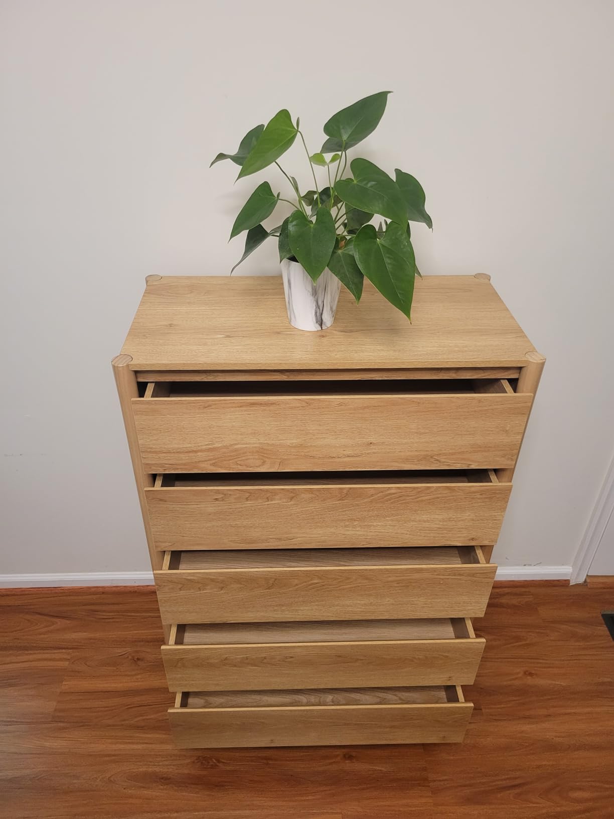 CHUWELL Walnut Dresser for Bedroom, 63