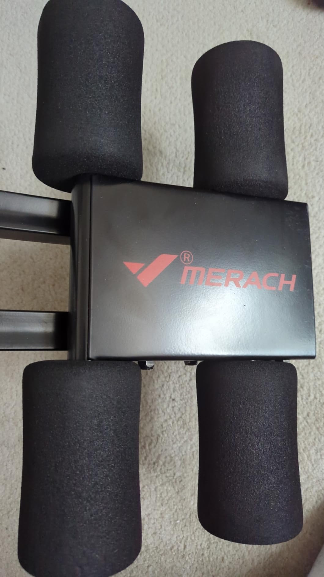 MERACH Ab Machine, Adjustable Dual Track Ab Trainer Machine, Ab Workout Equipment for Home Gym, Ergonomic Arc Track for Better Abs, Foldable Workout Machine for Full Body Workout Home Exercise customer photo 1