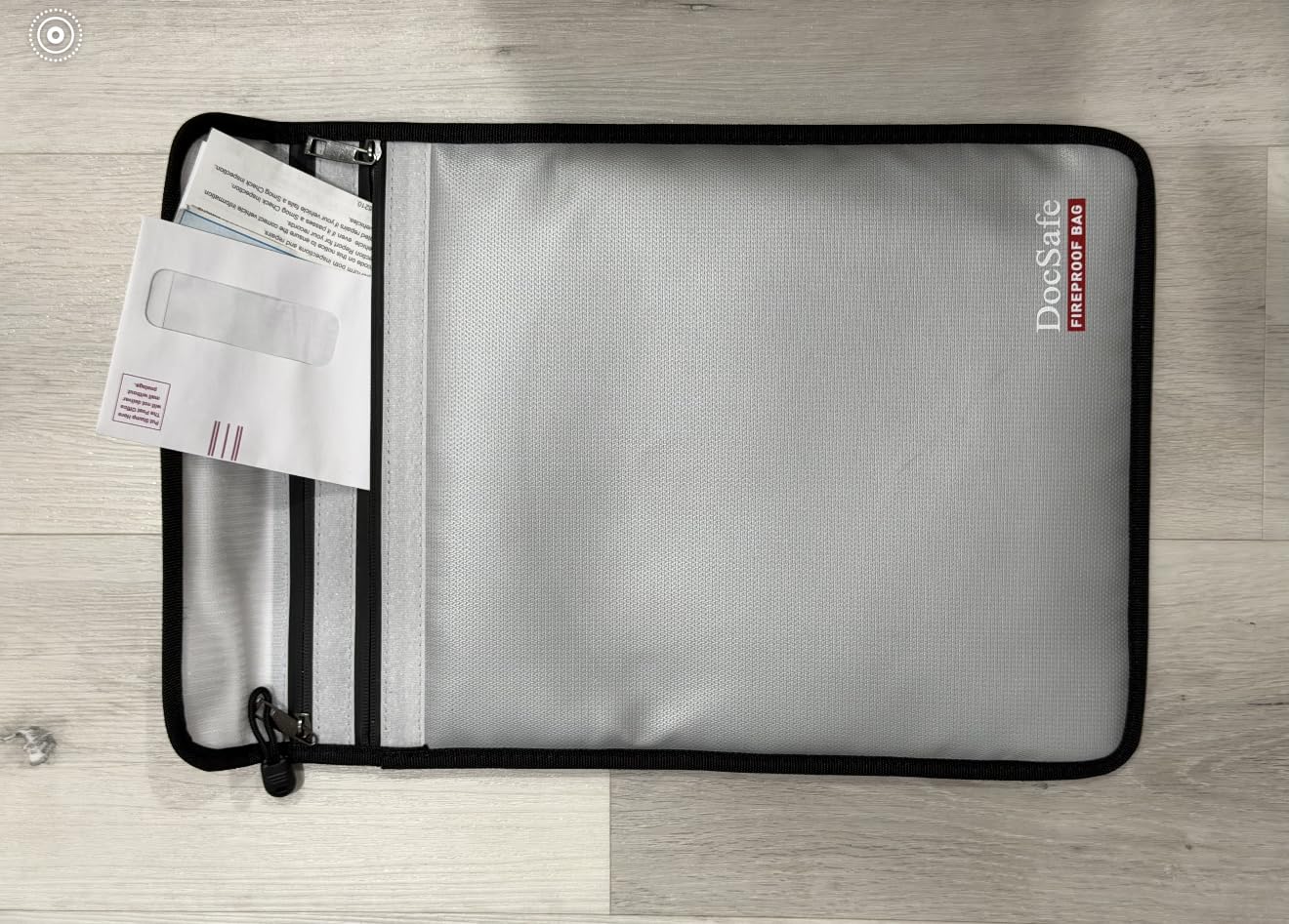 DocSafe Fireproof Document Bag (5200℉) with Fireproof Organizer Travel Case, Heat Insulated Fire & Water Resistant 8 Layers Safe customer photo 2