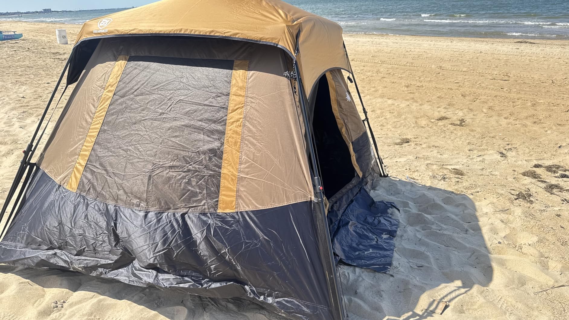 EVER ADVANCED 4 Person Blackout Camping Tent, 60s Easy Setup Instant Cabin Tent, 4000mm Water-Resistant & UV Protection customer photo 2