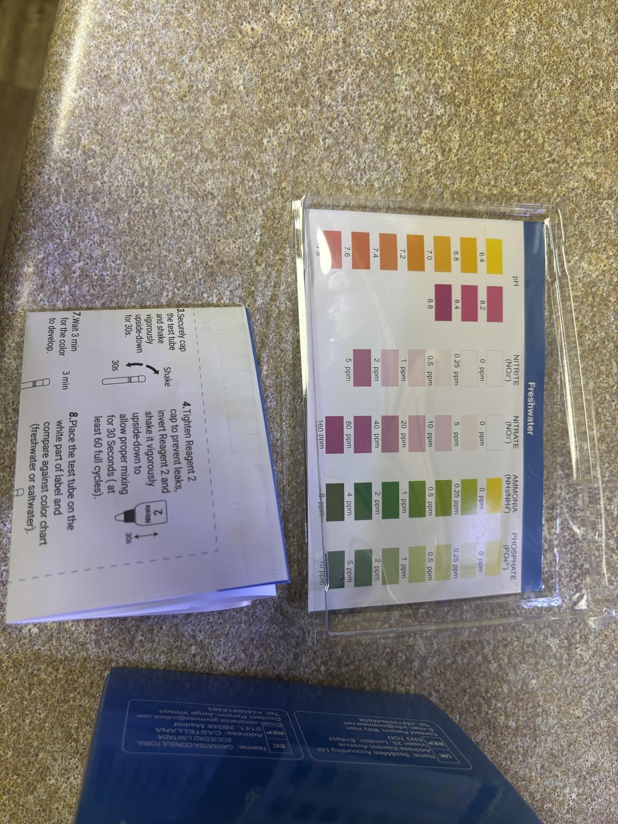 Pawfly 5 in 1 Aquarium Water Master Test Kit, Aquarium Water Test Kit Fish Tank Water Testing Kit for pH Nitrite Nitrate Ammonia & Phosphate customer photo 2