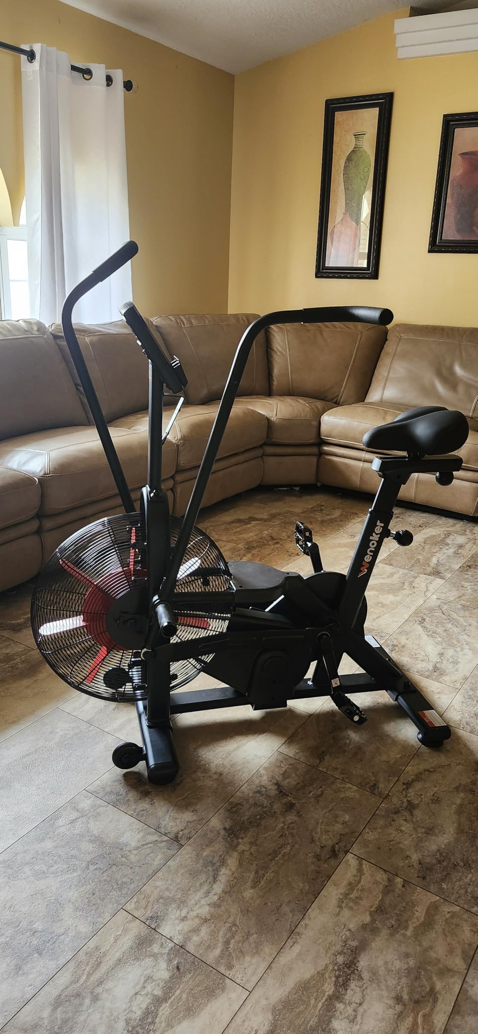 Assault Bike, Wenoker Air Bike with Smart APP, ISCC PLUS Certified, Dual Action Handlebars Exercise Bike 350LBS Capacity customer photo 1