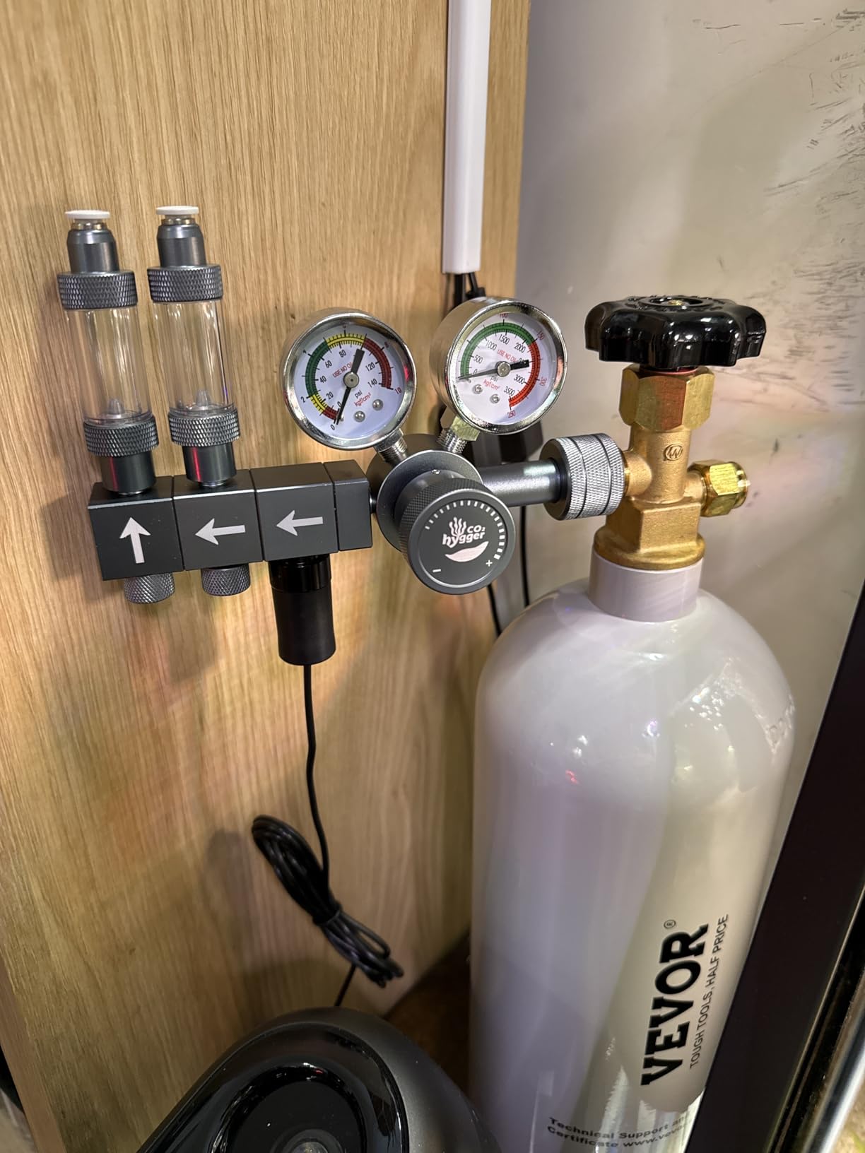 Upgraded Aquarium CO2 Regulator with Motorized Valve, Dual Stage Adjustable Pressure, Expandable for Two Tanks, Includes Timer and Bubble Counters for CO2 Aquarium System customer photo 2