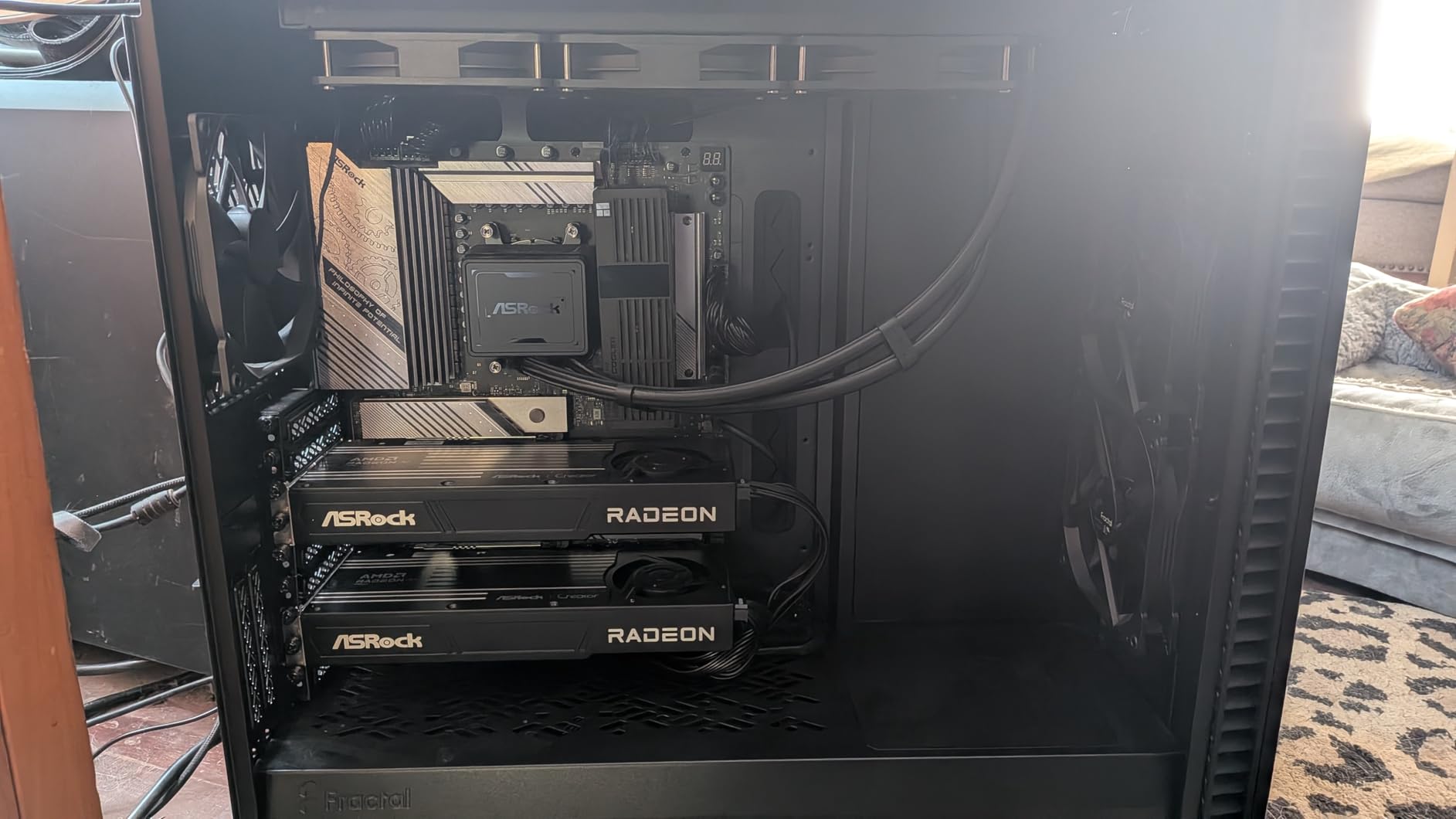 ASRock Radeon AI PRO R9700 Creator 32GB Professional Graphics Card (2920 MHz Boost Clock, 32GB GDDR6, AMD RDNA 4, AI Accelerators, DisplayPort 2.1a, PCIe 5.0, Blower Cooler) customer photo 1