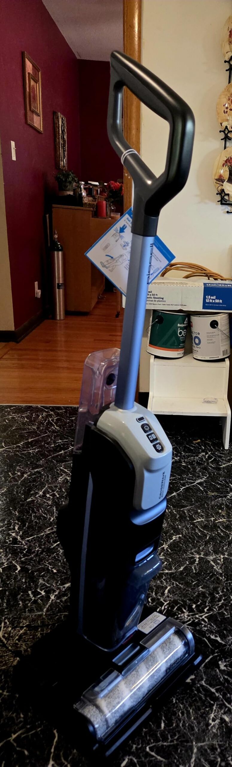 BISSELL CrossWave Edge Cordless Wet Dry Vacuum with Edge Cleaning, Tangle-Free Pet Hair Brush Roll customer photo 1