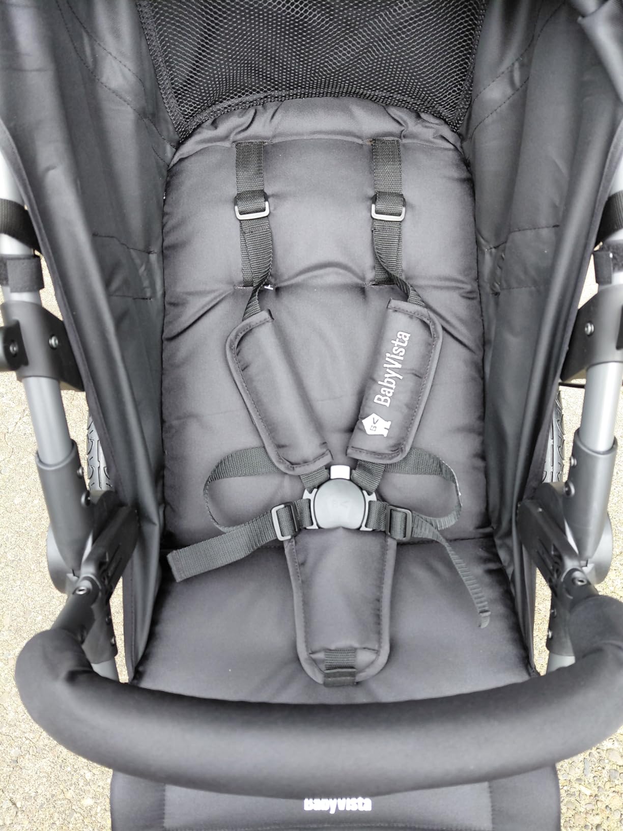 Jogging Stroller, All-Terrain Frame, 12 and 16 Inch Inflatable Tires with Angled Valve, Disc Hand Brake and Foot Brake, Adjustable Handlebar customer photo 1