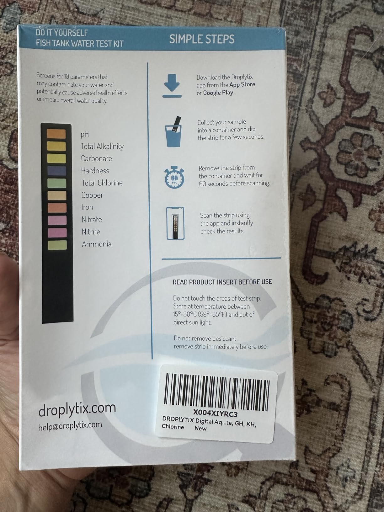 Digital Aquarium Water Test Kit, App-Enabled 10-in-1 Freshwater & Saltwater Aquarium Test Strips for Fish Tanks, Shrimp, Reef Test Strips, pH, Ammonia, Nitrate, Nitrite, GH, KH, Chlorine customer photo 2