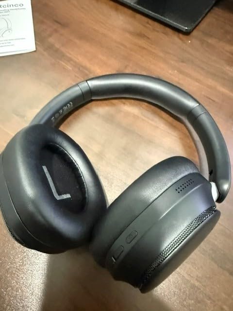 Pointcinco Hybrid Active Noise Cancelling Headphones, Over Ear Bluetooth 6.0 Wireless Headphones, 80H Playtime, Deep Bass, HiFi Stereo Sound, Lightweight Foldable for Travel, Home and Office(Black) customer photo 1