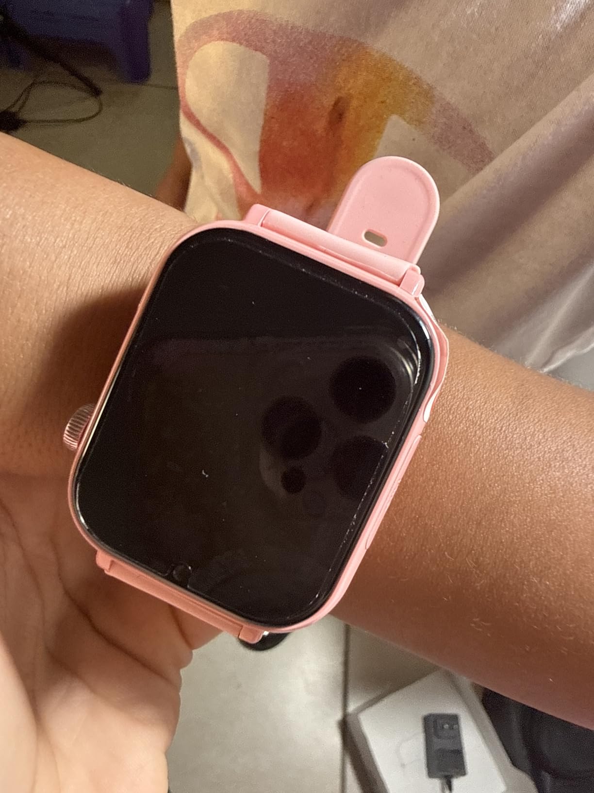 MOKAST 4G Kids Smart Watch for Boys Girls, Kid Watch Phone Ages 4-12 with Call, GPS, SOS, Video Call, Games, Camera, Alarm, Touchscreen Smartwatch for Children Birthday Gift (Includes SIM Card), Pink customer photo 2