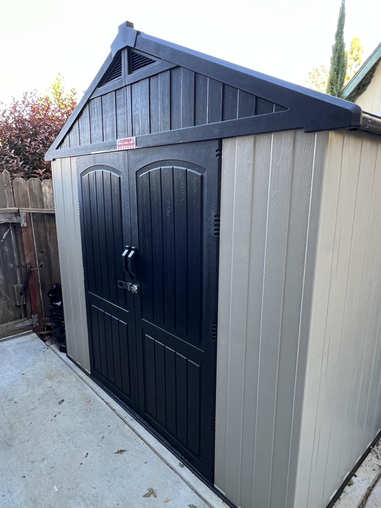 Patiowell 5x4 FT Outdoor Storage Shed with Floor, Resin Outside Storage Shed with Floor & Lockable & Window Door for Patio Furniture, Garden Tools and Bicycle, Light Gray customer photo 1