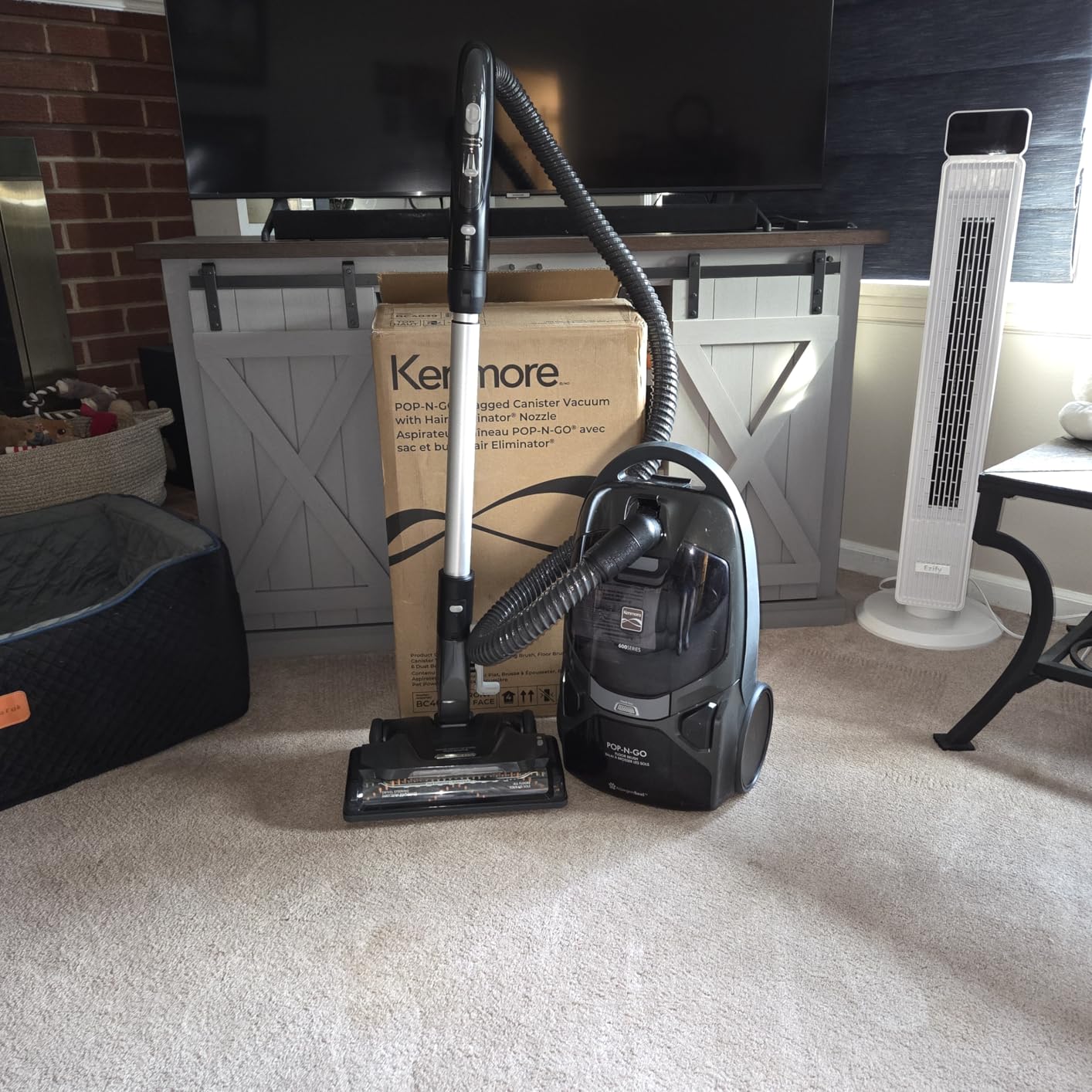 Kenmore BC4039 600 Series Pet Friendly Bagged Canister Vacuum with POP-N-GO, Pet PowerMate, Hair Eliminator Brushroll, HEPA Filter, Performance Indicator, Extended Reach and Auto Cord Rewind customer photo 2