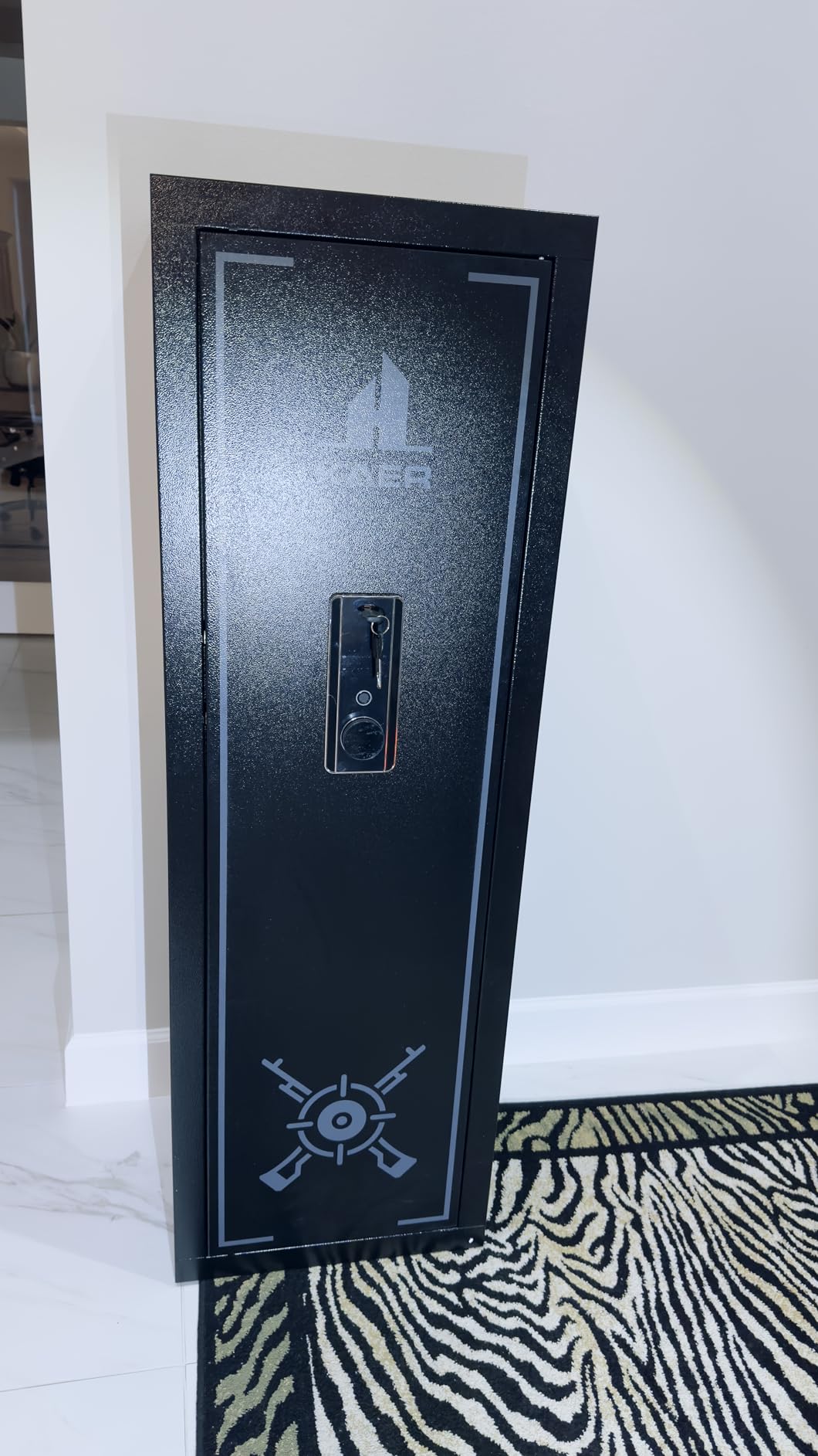 KAER 12-15 Fingerprint Long Gun Safe for Rifles & Pistols | Password Lock | Adjustable Shelves | Perfect for Apartments, Homes, Offices | Secure Storage and Quick Access Gun Cabinet customer photo 2