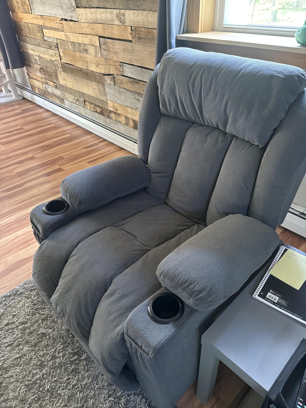 BOSMILLER Power Lift Recliner Chair with Massage and Heat for Elderly, Electric Recliner Single Sofa with Two Cup Holders, Extended Footrest, Side Pocket and USB Charge Port customer photo 1
