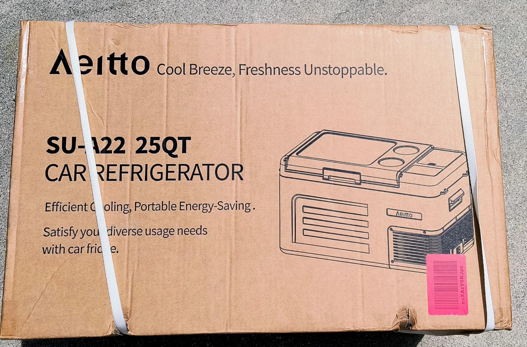 Aeitto 12 Volt Car Refrigerator 20Quart Car Fridge Freezer Electric Cooler Portable Cooler 12V Fridge RV Refrigerator -4F-68F Temp Control 12/24V DC & 100-240V AC for Travel, Camping, RV, Road customer photo 1