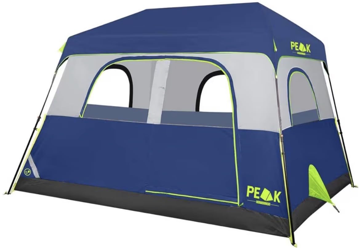 PEAK OUTDOORS Instant Tent 6/8 Person Tents for Camping, 60 Second Easy Setup Portable Camping Cabin Tent with Rainfly, Waterproof Pop Up Tents for Family Camping & Hiking with Expandable Carry Bag customer photo 1