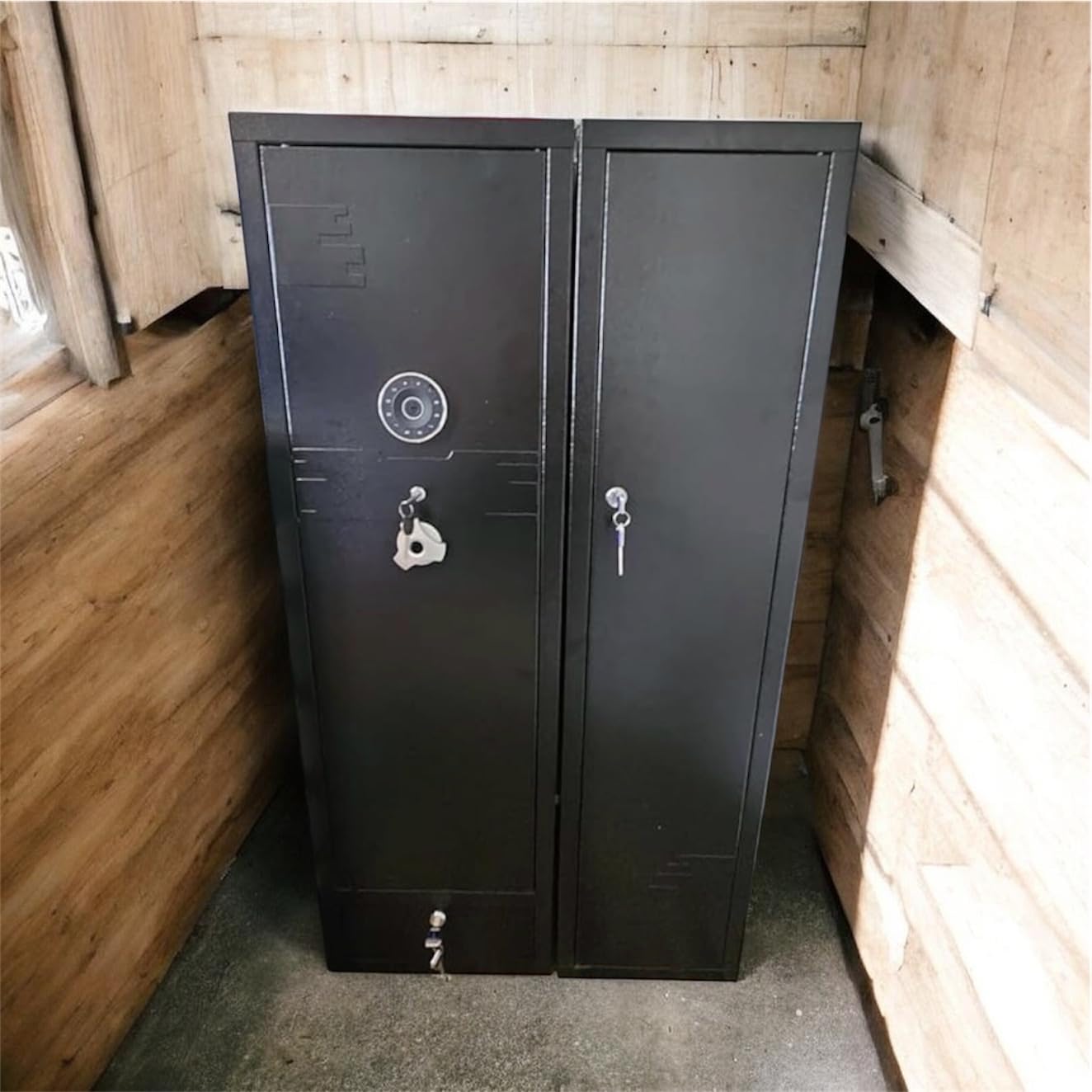 KAER Large Biometric Gun Safe for Rifles and Pistols, Storage 20-25 Firearms, Gun Cabinet with Adjustable Storage/Pistol Pouches Rifle Safe customer photo 1