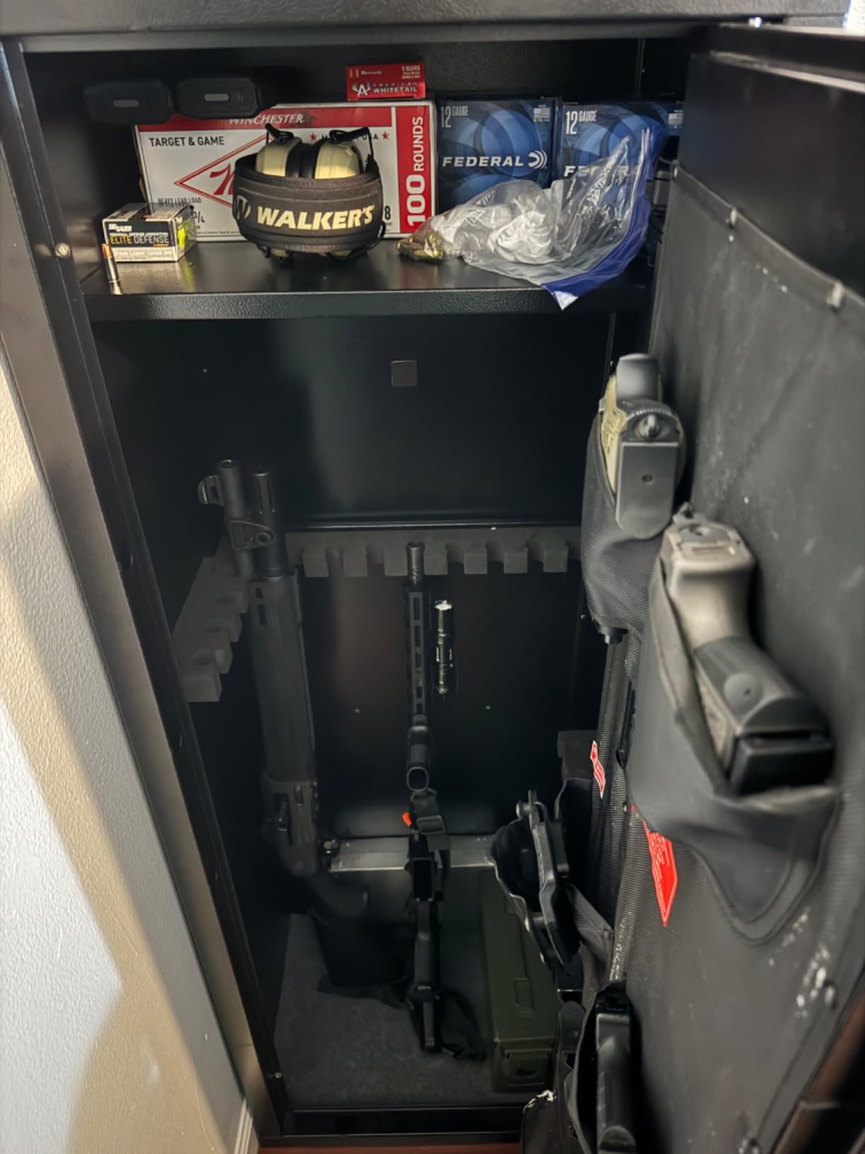 KAER Large Biometric Gun Safe for Rifles and Pistols, Storage 20-25 Firearms, Gun Cabinet with Adjustable Storage/Pistol Pouches Rifle Safe customer photo 2