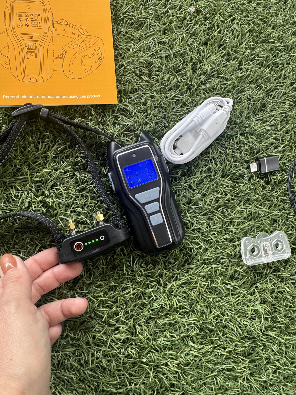 Dog Training Collar with Remote, Waterproof IPX7 E Collar for Dogs, Beep and Vibration Modes, Safe and Humane Training, 2000FT Range, Rechargeable, Fits Small Medium Large Dogs 15-120 lbs customer photo 1