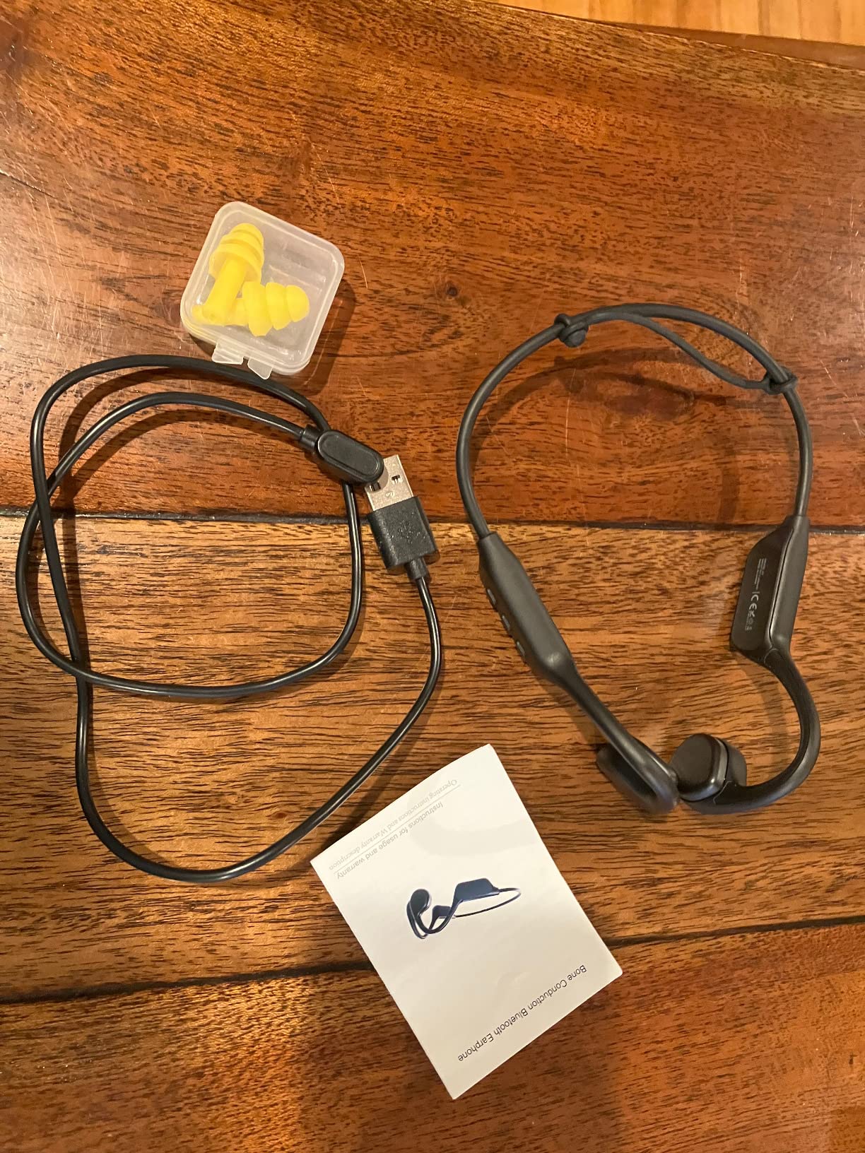 Underwater Swimming Headphones, IPX8 Waterproof Swim Headphone, Bluetooth 5.4 Bone Conduction Headphones Built-in 32G Memory, Open Ear Sport Earphones for Running Cycling customer photo 2