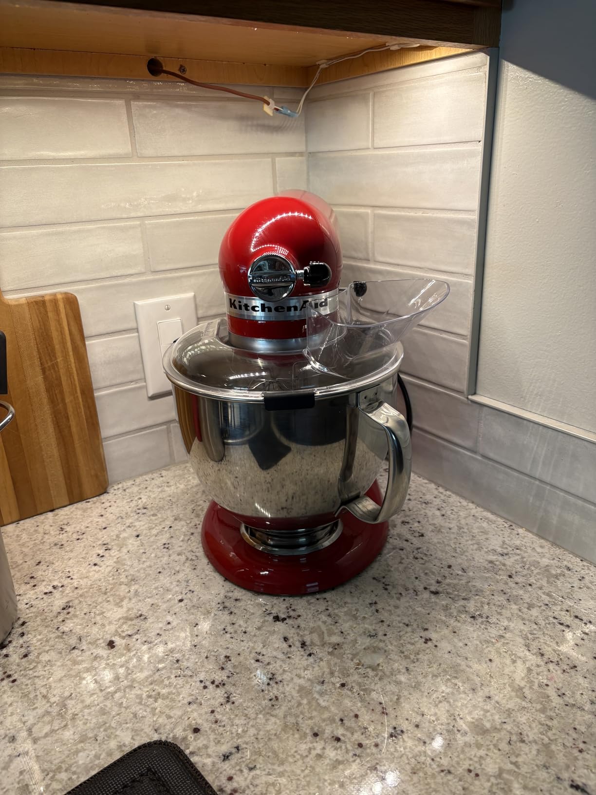 KitchenAid Artisan Series 5 Quart Tilt Head Stand Mixer, Metal, KSM150PS, Empire Red customer photo 1