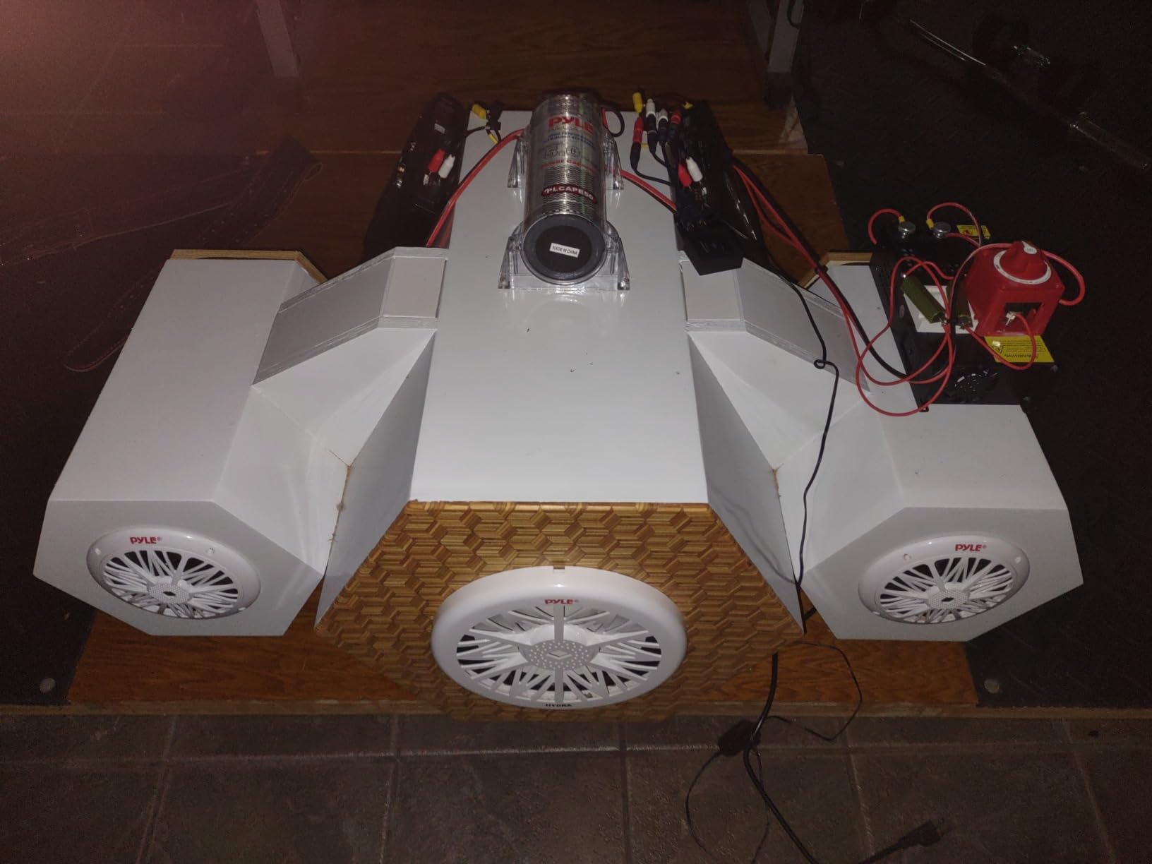 Pyle 10-Inch Outdoor Marine Audio Subwoofer - 500 Watt Single White Waterproof Bass Loud Speaker (PLMRW10) customer photo 1