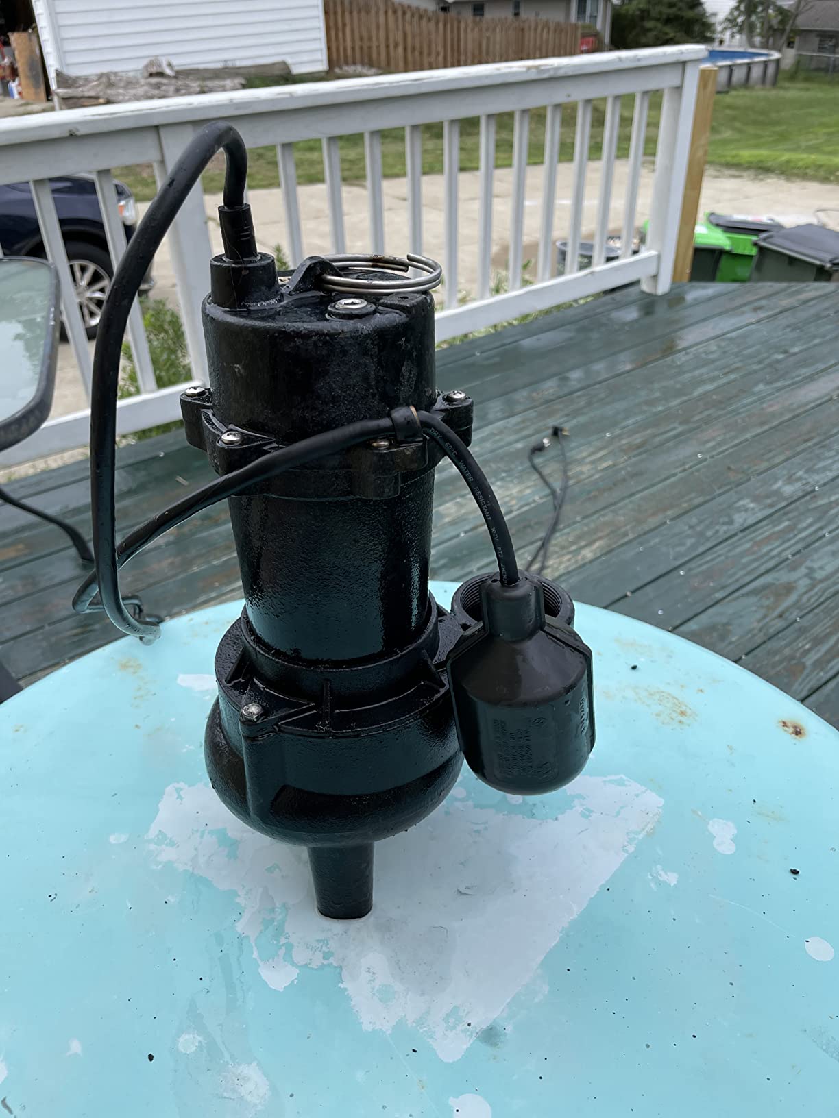 WAYNE RPP50 1/2 HP Cast Iron Sewage Pump with Piggy Back Tether Float Switch - Up to 6,200 GPH customer photo 1