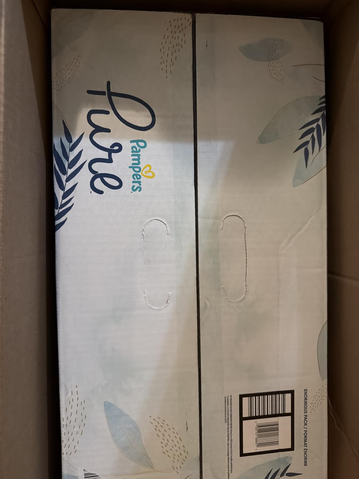 Pampers Pure Baby Diapers, Size 6 (35+ lbs), 108, Up to 100% Leakproof, Premium Hypoallergenic Soft Diapers customer photo 1