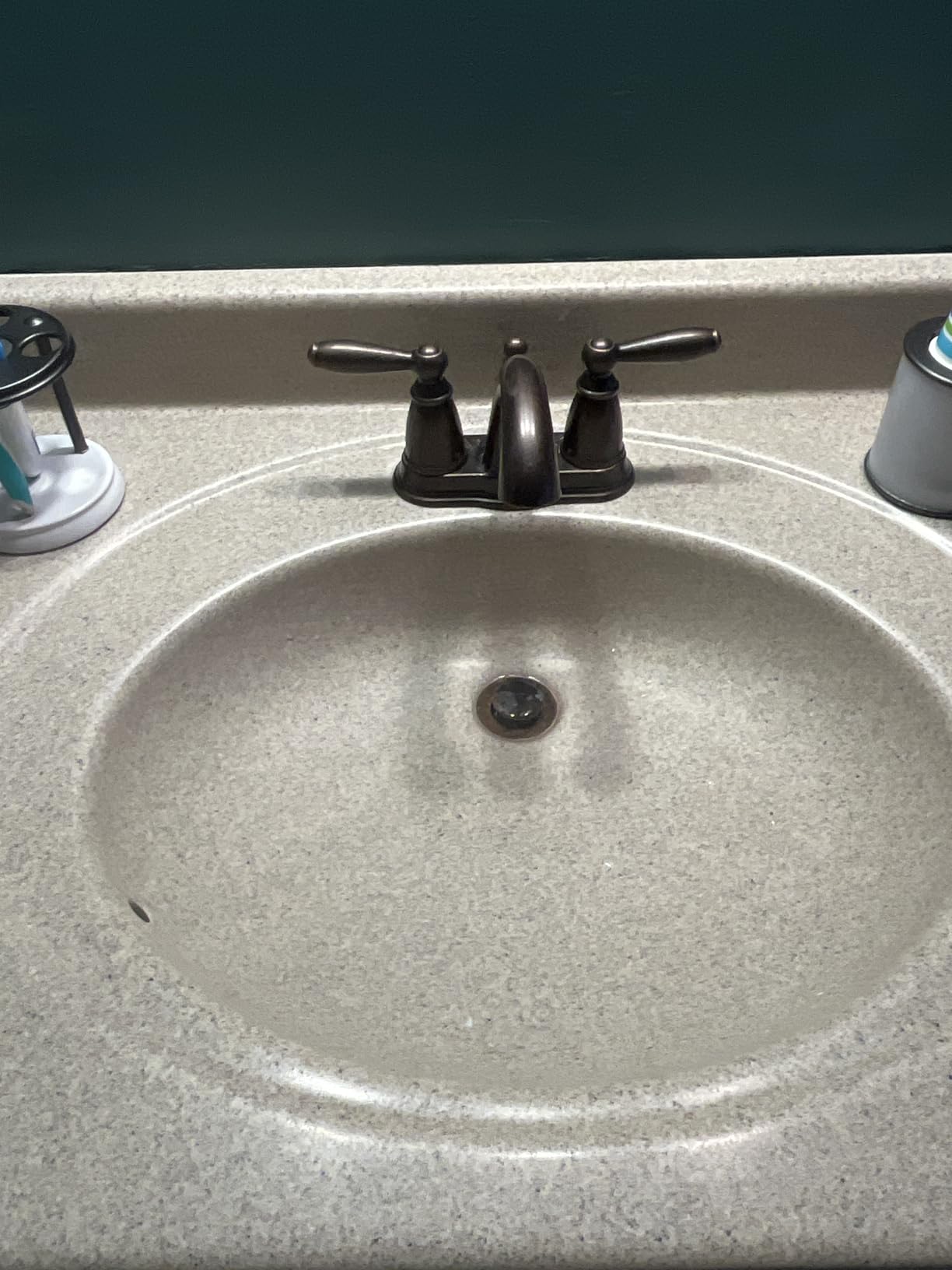 Moen Brantford Brushed Nickel Two-Handle Low-Arc Traditional Centerset Bathroom Faucet with Drain Assembly, 6610BN customer photo 2
