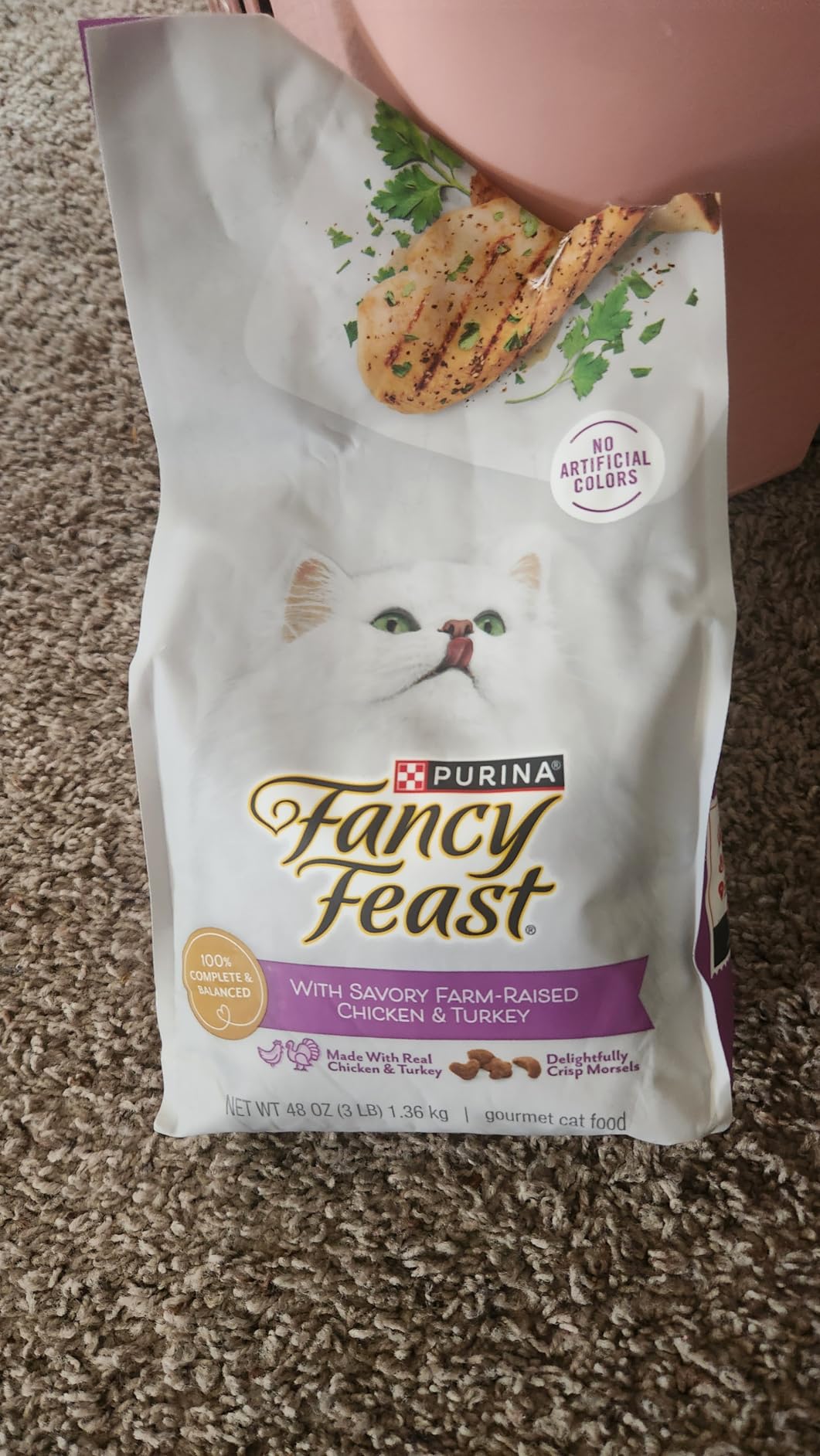 Purina Fancy Feast Dry Cat Food with Savory Farm-Raised Chicken and Turkey - 3 lb. Bag customer photo 1