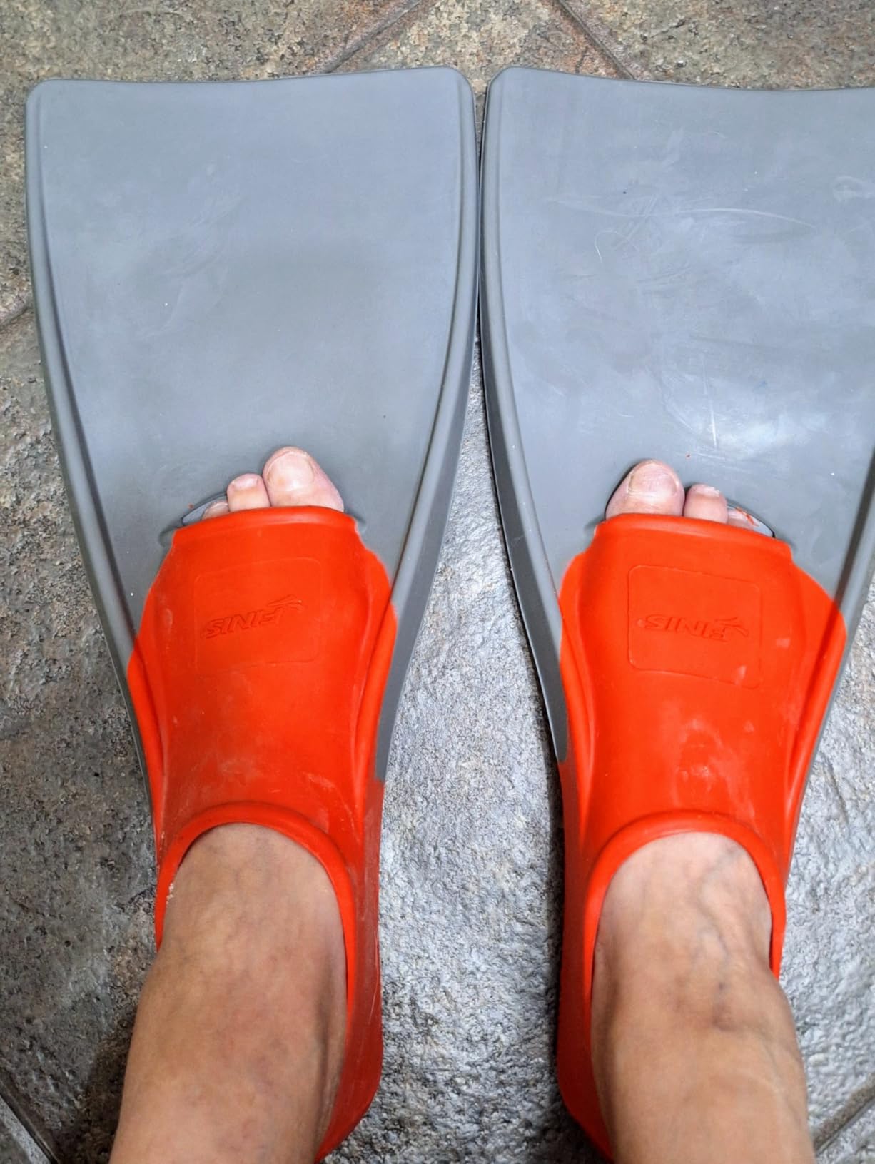 Sporti Long Floating Swim Fins - Adult Training Fins - Improves Kick Technique & Body Position customer photo 1