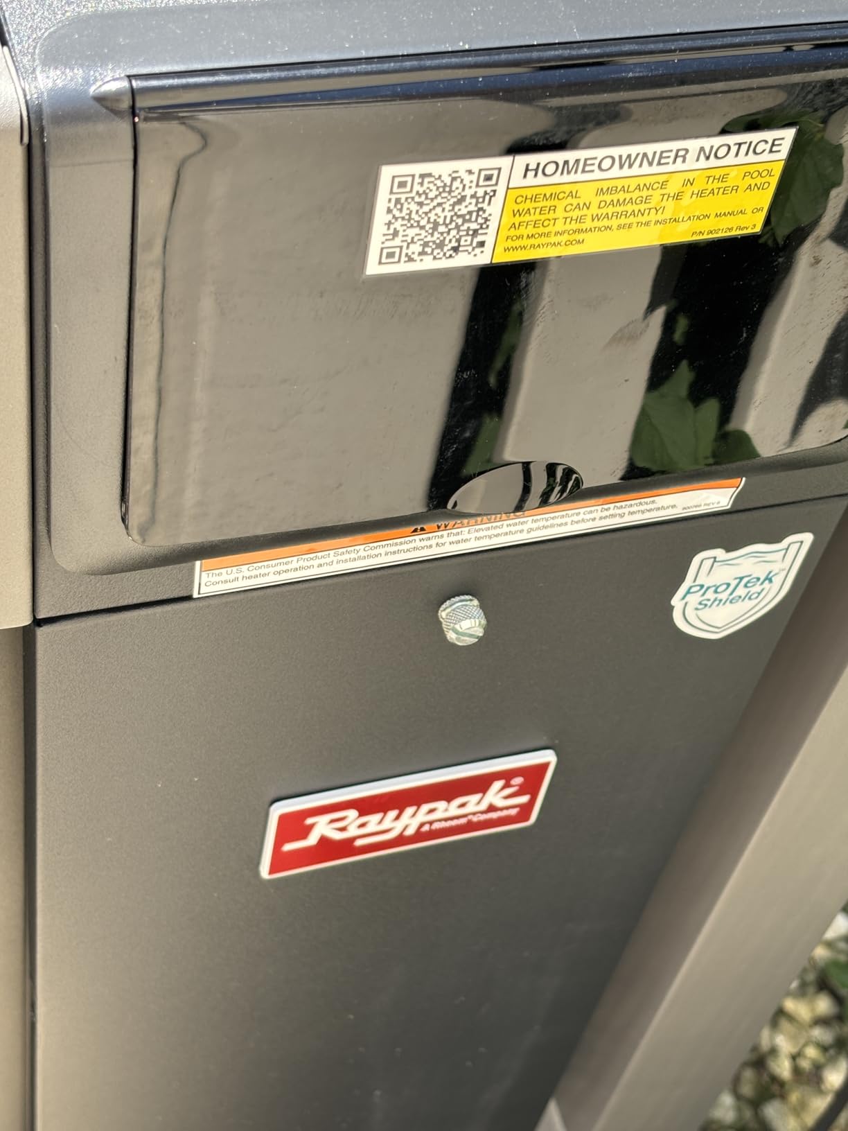 Raypak 206,000 BTU Digital Electronic Ignition Natural Gas Pool Heater customer photo 1