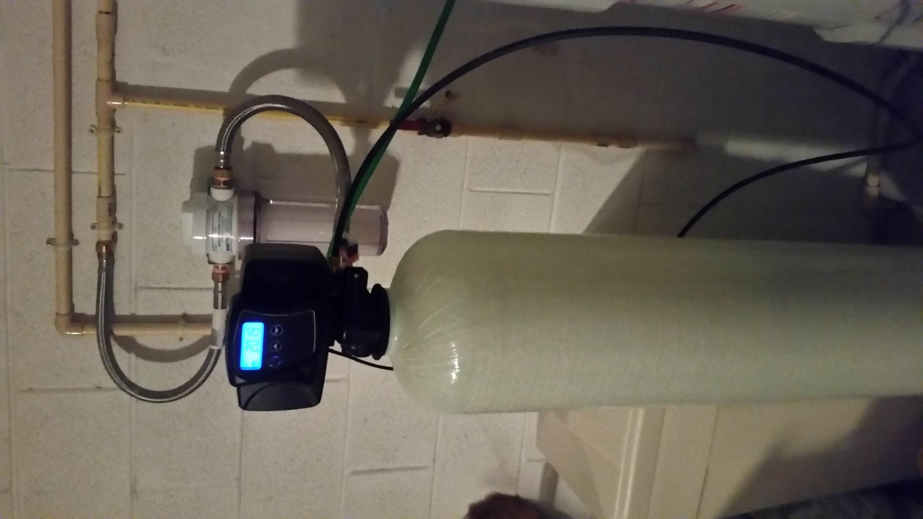 AFWFilters 5600sxt Metered On-demand 48,000 Grain Water Softener with brine tank, bypass and 1