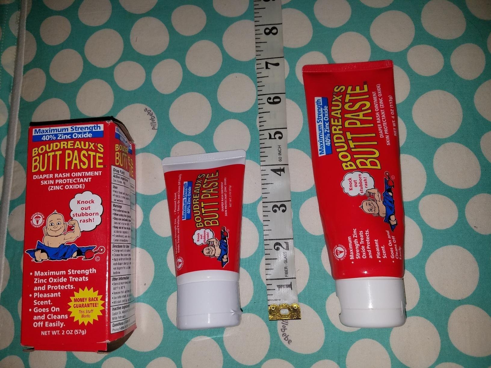 Boudreaux's Butt Paste Max Strength Diaper Rash Cream for Baby, Ointment With Zinc Oxide, 2 oz Tube customer photo 1