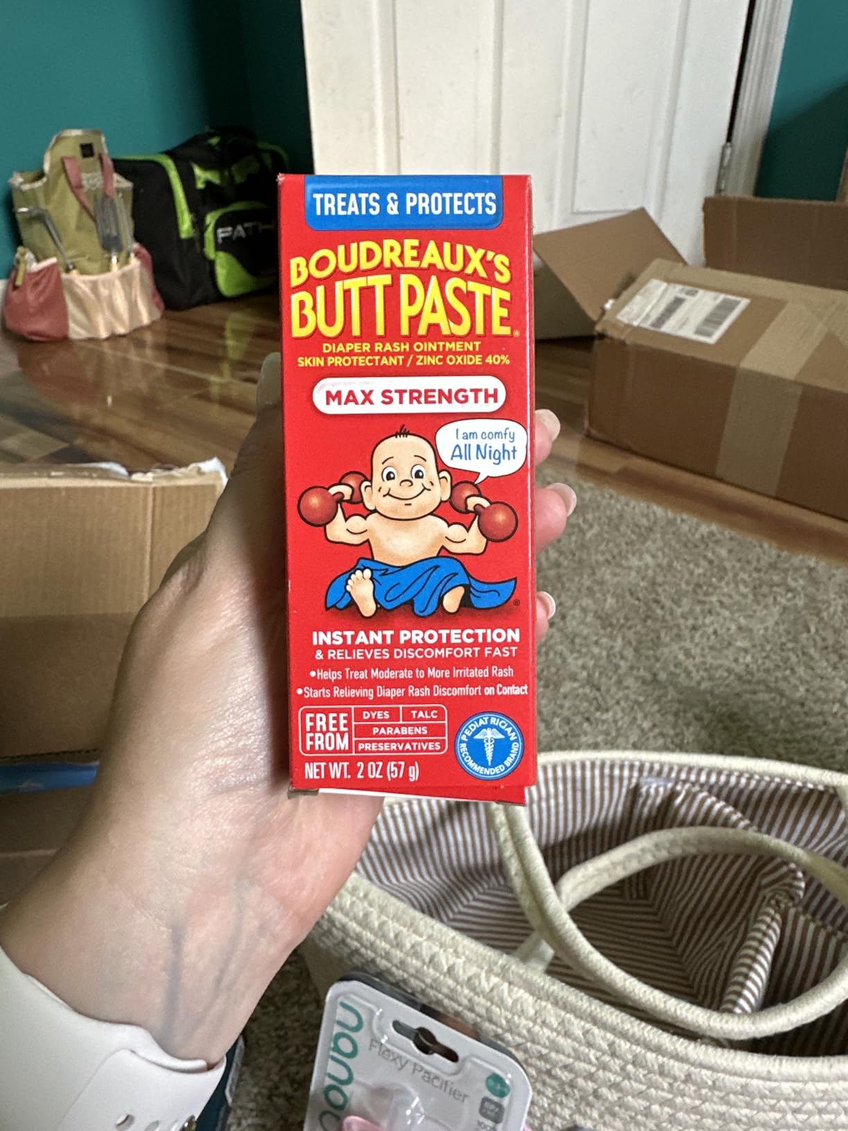 Boudreaux's Butt Paste Max Strength Diaper Rash Cream for Baby, Ointment With Zinc Oxide, 2 oz Tube customer photo 2