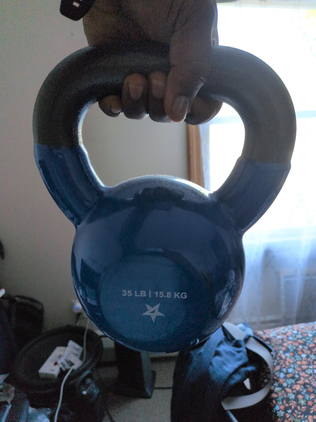 Yes4All Kettlebell, 5-100 LB Vinyl Coated Cast Iron Strength Training Kettlebells for Home Gym Exercises, Fitness, Full Body Workout Equipment, Push Ups, and Grip Strength customer photo 1