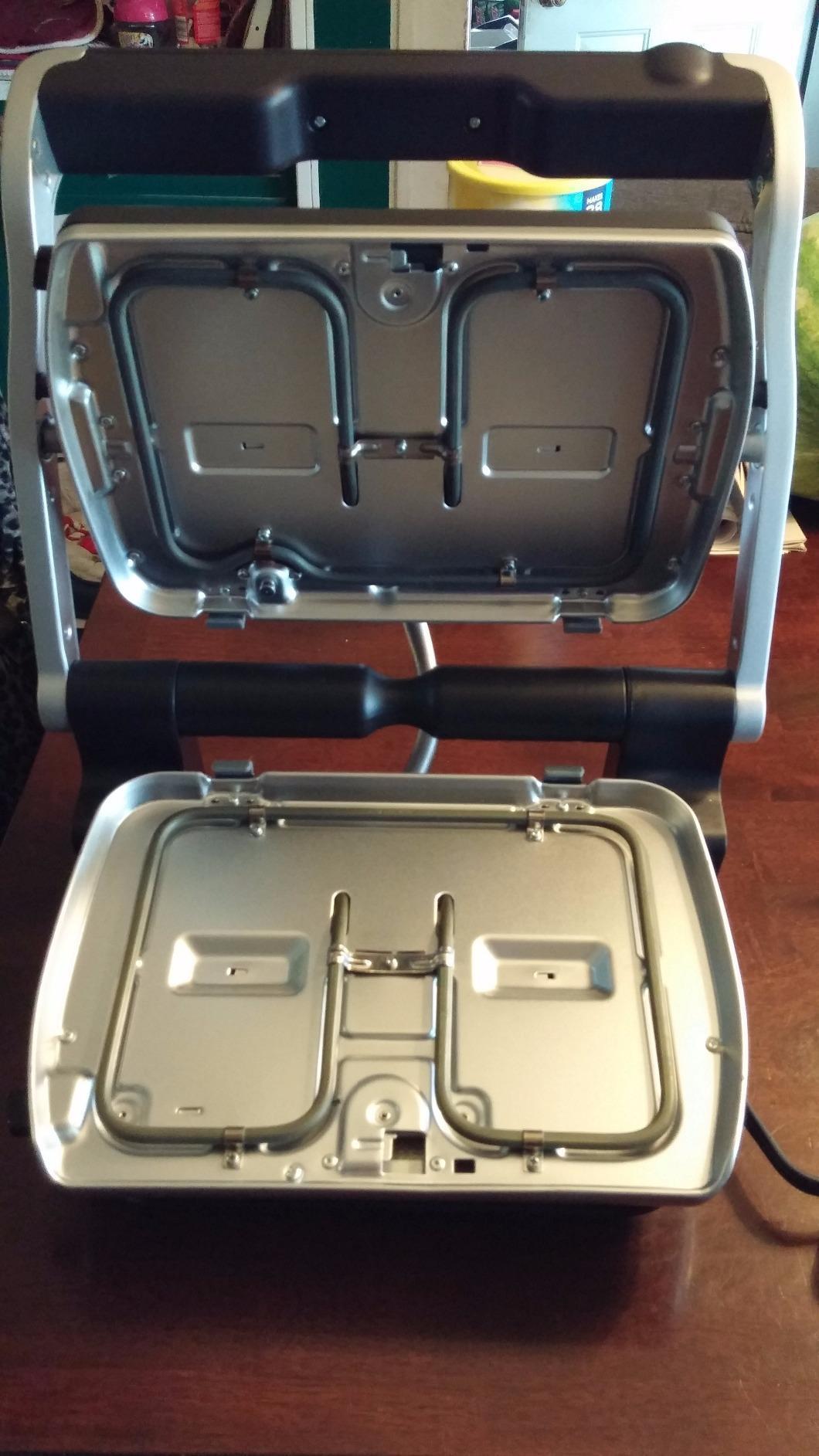 T-Fal OptiGrill Stainless Steel Electric Grill, 4 Servings, 6 Automatic Cooking Modes, Intelligent Grilling, Rare to Well-Done, Panini Press, Nonstick Removable Plates, Indoor, Silver customer photo 2