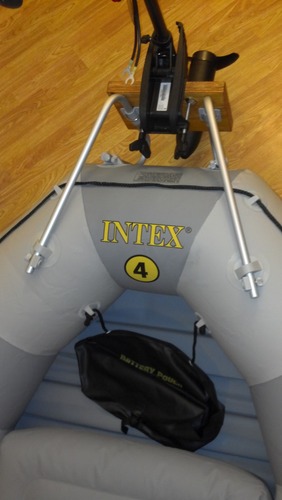 INTEX Mariner Inflatable Boat Series: Includes Deluxe Boat Oars and High-Output Pump - SuperTough PVC - Wear-Resistant Keel - Removable Fishing Rod Holders - Heavy Duty Grab Handle customer photo 2