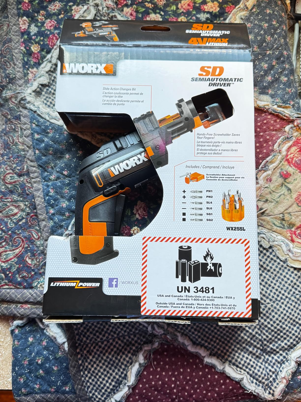 Worx 4V Electric Screwdriver, Rechargeable Cordless Power Screwdriver Set with 6 Bits, Screw Holder, Charger - WX255L customer photo 1