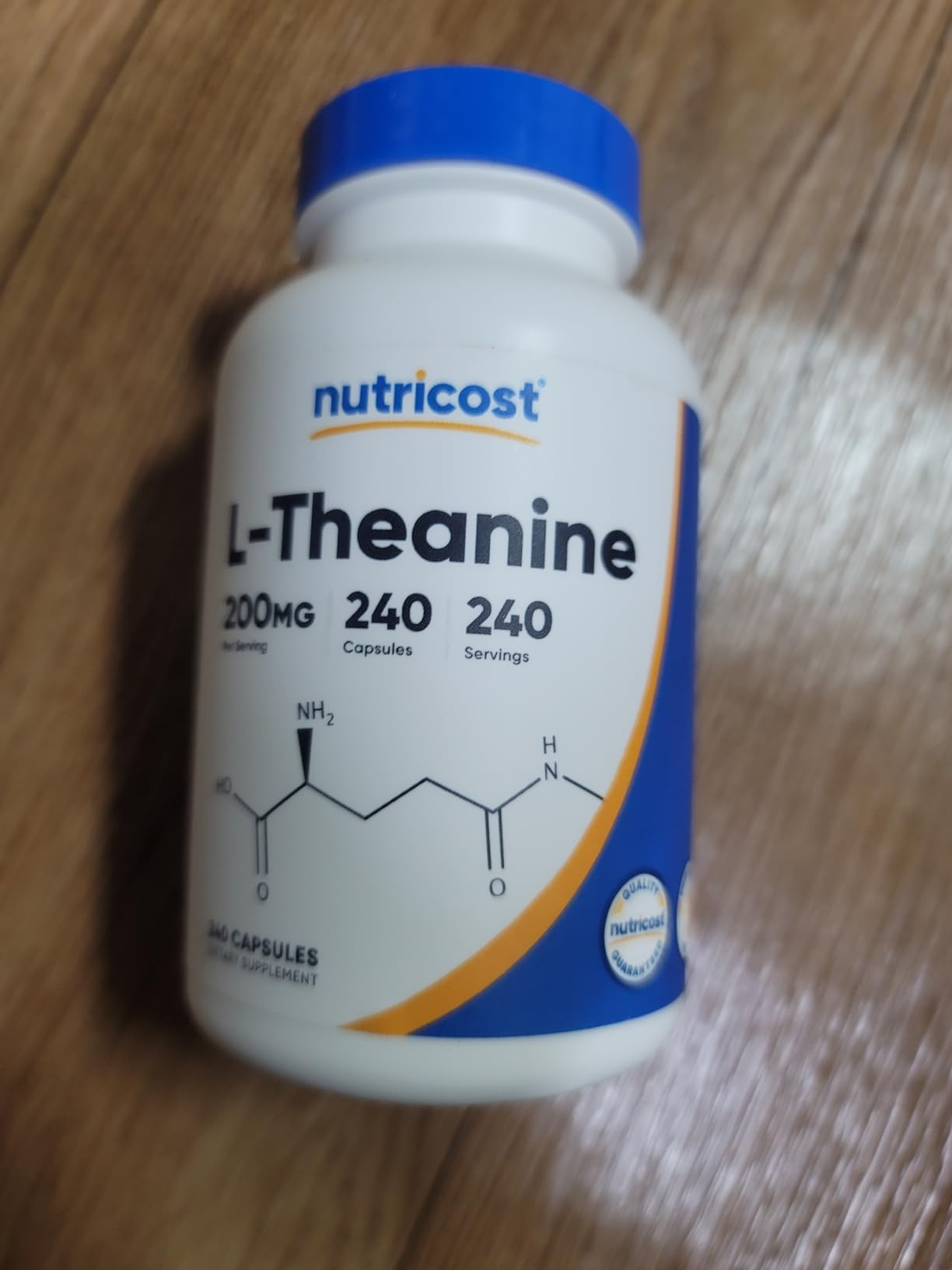 Nutricost L-Theanine 200mg, 120 Capsules, Double Strength - Non-GMO, Gluten Free customer photo 1