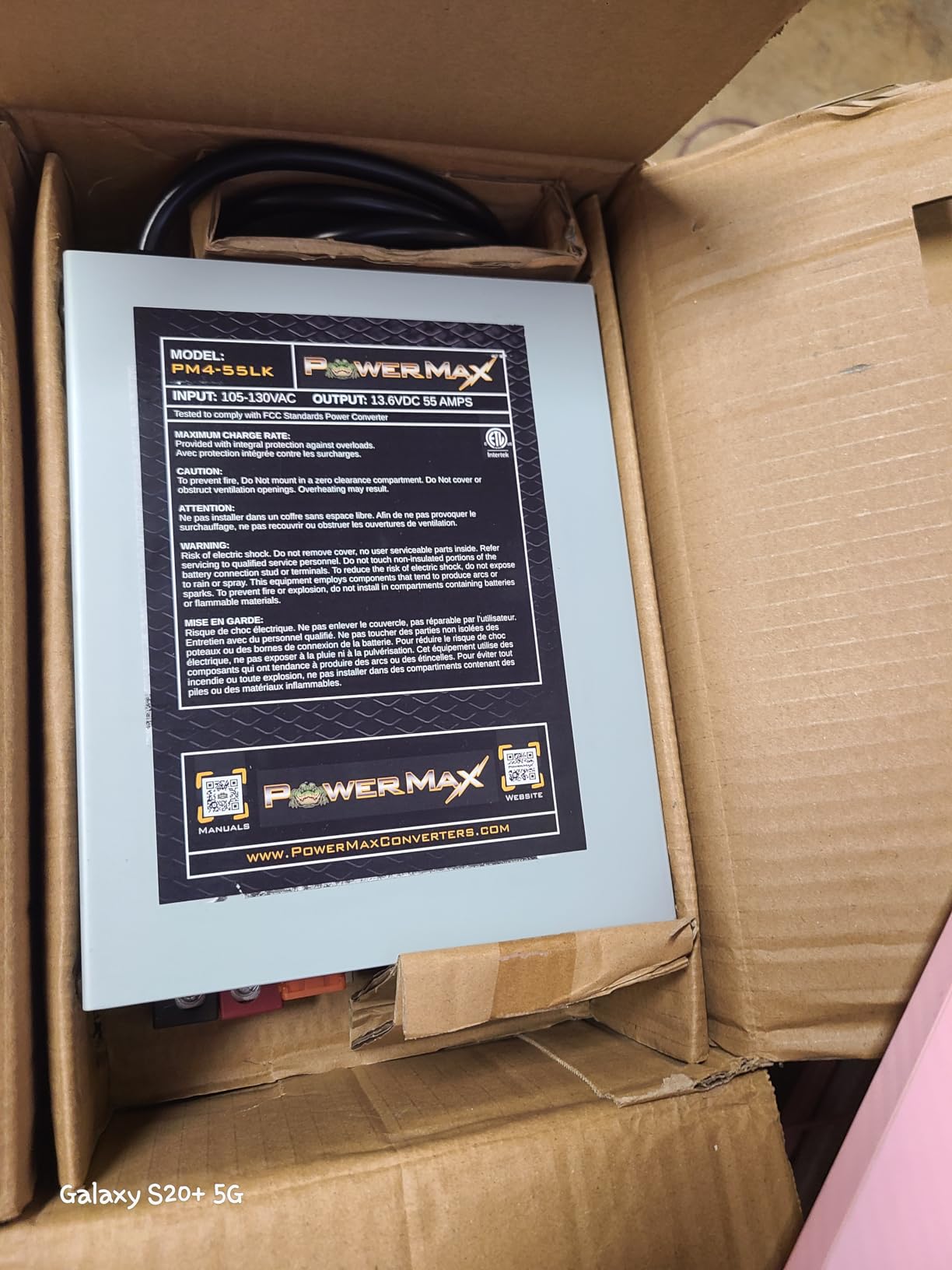 PowerMax 55 Amp RV Converter PM4 55A | 12V AC to DC Power Converter with Built-in 4 Stage Smart Battery Charger | Lithium Compatible customer photo 1